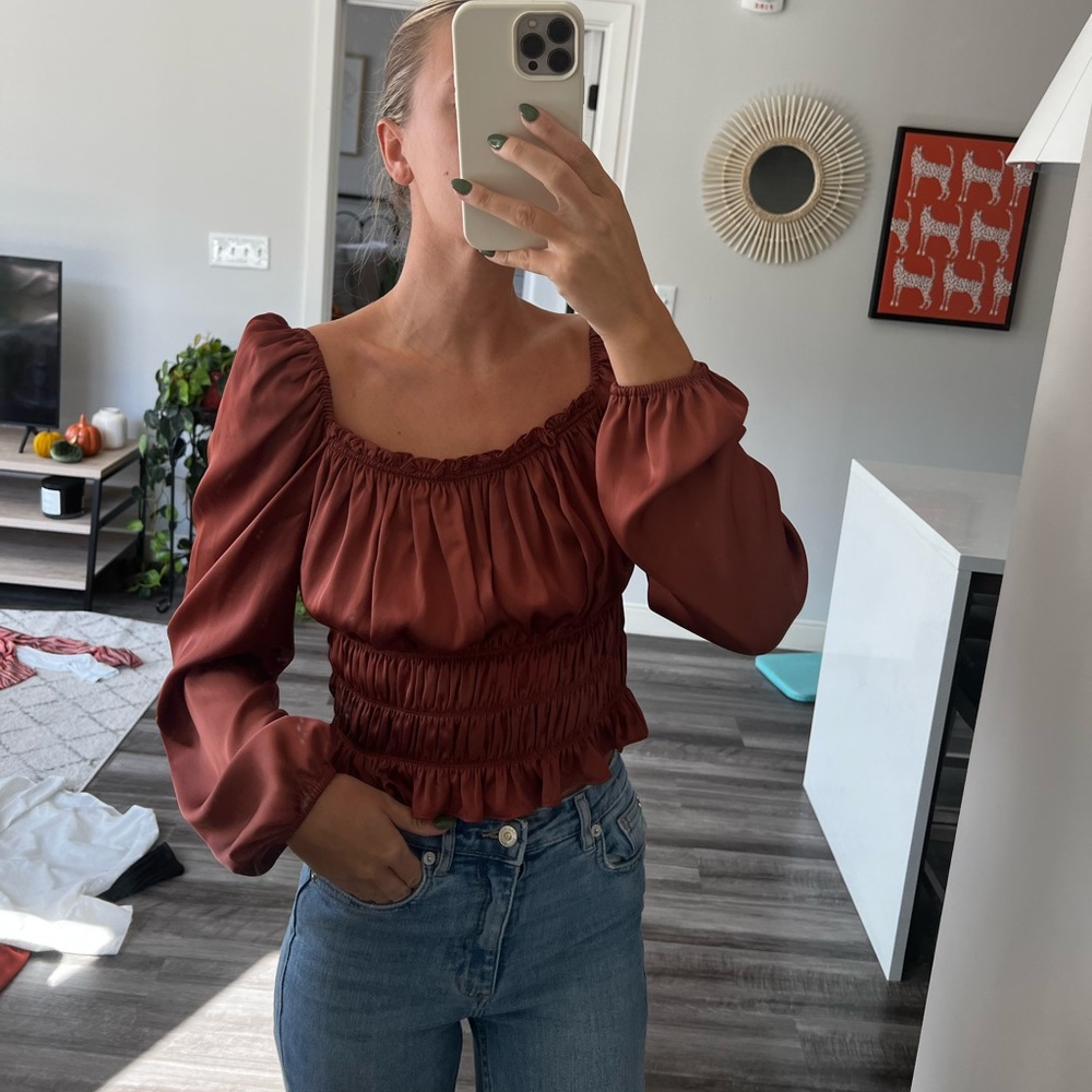 Satin top